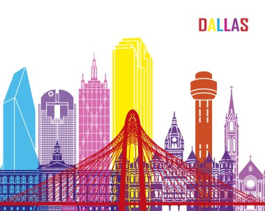 Dallas manzarası pop