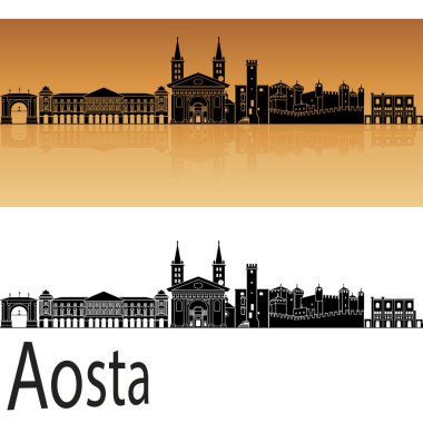 Aosta manzarası turuncu