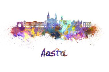 Suluboya Aosta manzarası