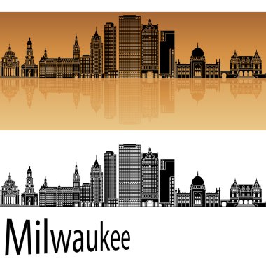 Milwaukee manzarası turuncu