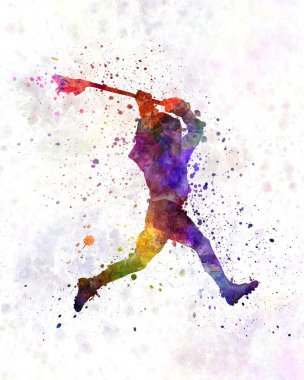 Kriket oyuncusu vurucu siluet 09