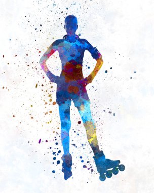 Patenli Kadın 02, suluboya.