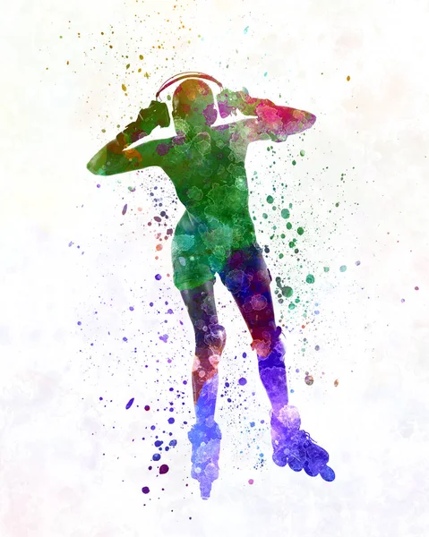 Patenli kadın suluboya 04 numara.