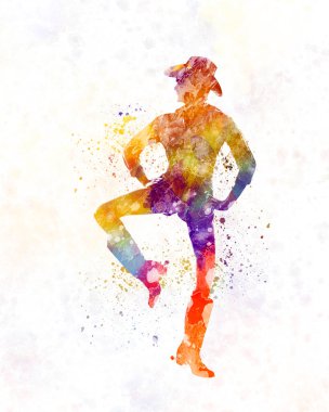 Suluboya ile kır dansı