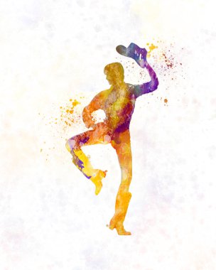 Suluboya ile kır dansı