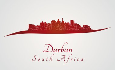 Durban skyline kırmızı