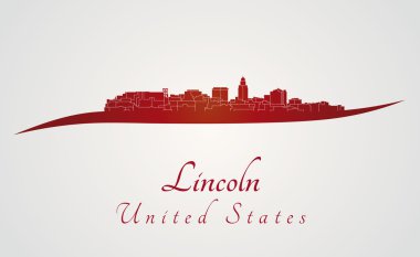Lincoln skyline kırmızı