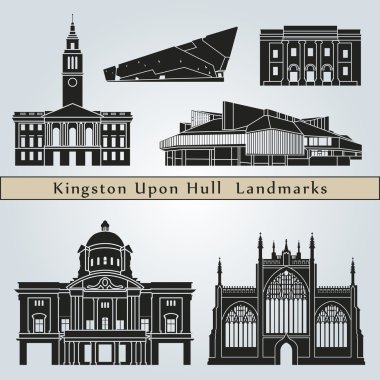 Kingston Upon Hull landmarks and monuments clipart