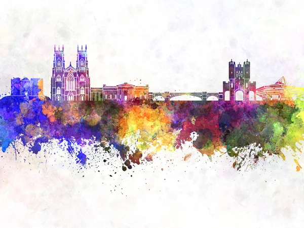 York skyline in watercolor background — Stock Photo, Image