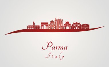 Parma manzarası kırmızı