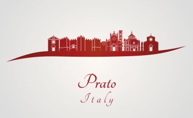 Prato manzarası kırmızı