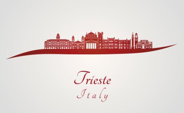 Trieste manzarası kırmızı