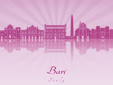 Mor parlak orkide bari manzarası