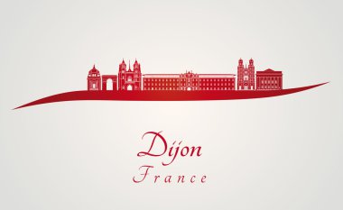 Dijon manzarası kırmızı