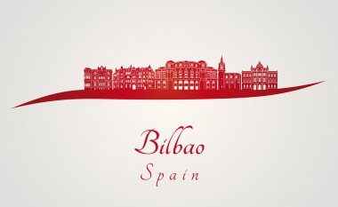 Bilbao manzarası kırmızı