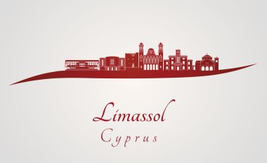 Limasol manzarası kırmızı