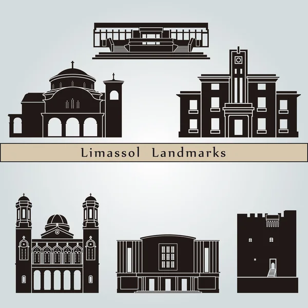 Limasol simge ve anıtlar — Stok fotoğraf