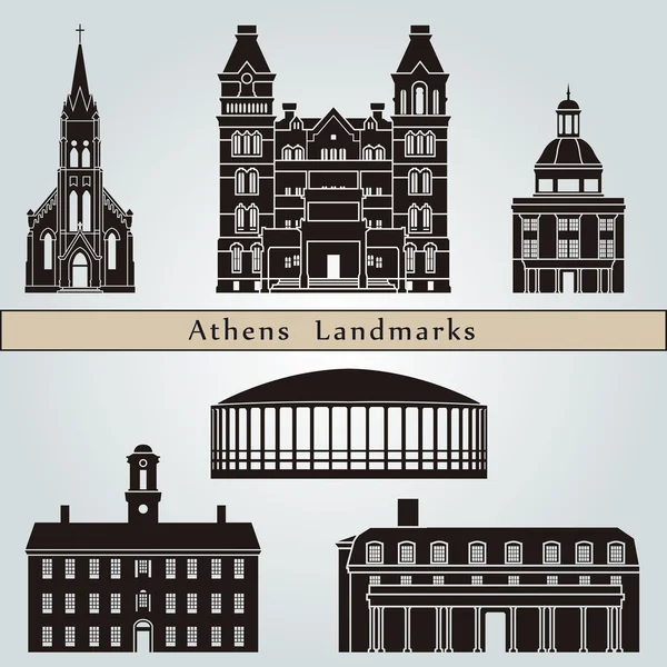Athens landmarks and monuments — Stock Photo, Image