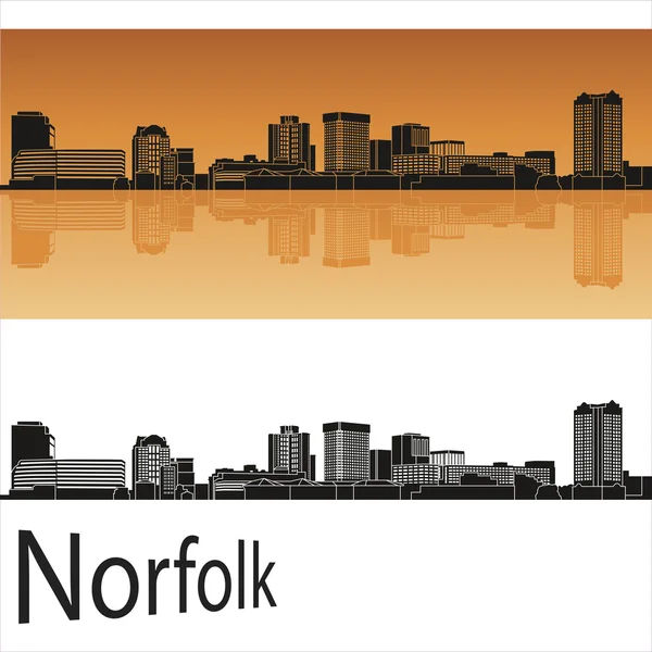 Norfolk manzarası — Stok Vektör