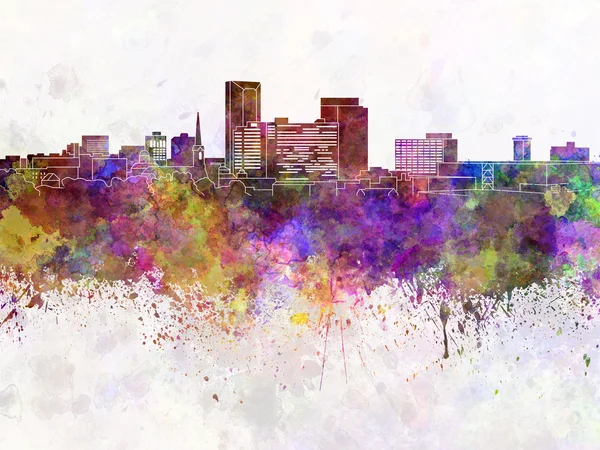 Lexington skyline em fundo aquarela — Fotografia de Stock