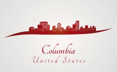 Columbia manzarası kırmızı