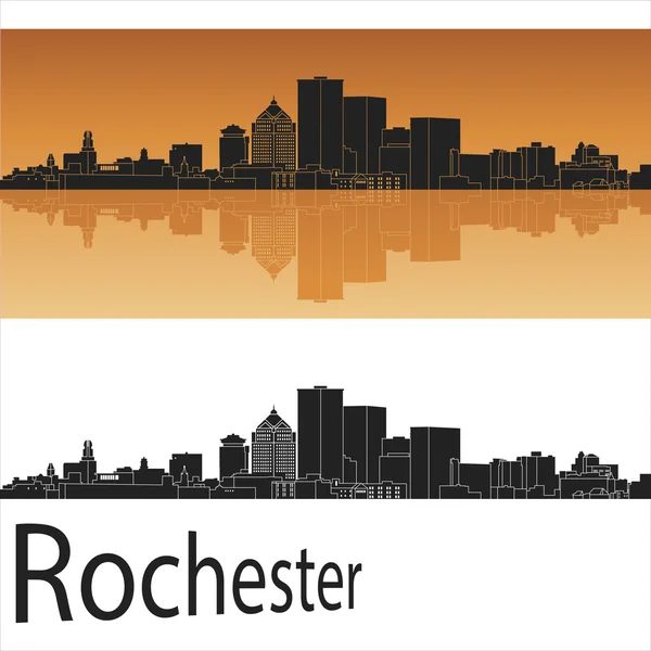 Skyline von Rochester — Stockvektor