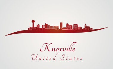 Knoxville manzarası kırmızı
