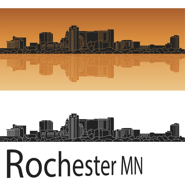 Linha do horizonte de Rochester MN —  Vetores de Stock