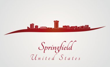 Springfield Mo manzarası kırmızı