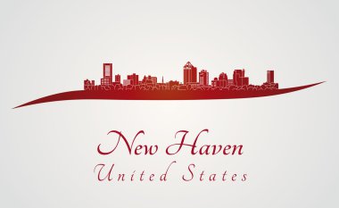 New Haven manzarası kırmızı