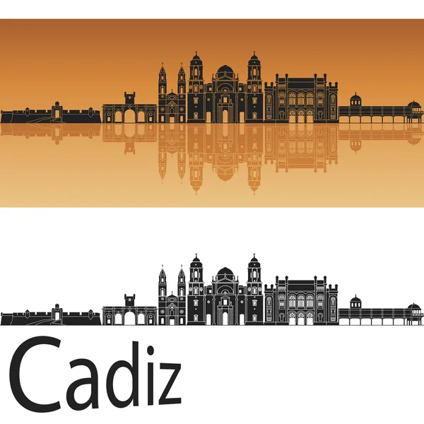 Skyline Cádiz — Vector de stock