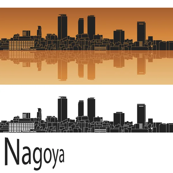 Skyline di Nagoya — Vettoriale Stock