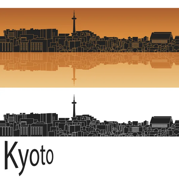 Kioto Skyline — Archivo Imágenes Vectoriales