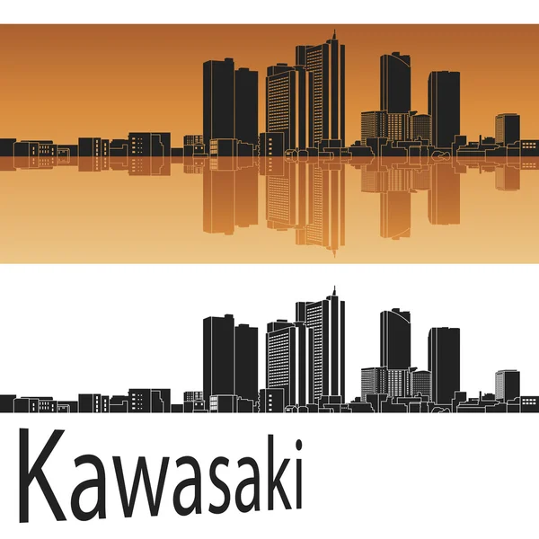 Skyline de Kawasaki — Image vectorielle