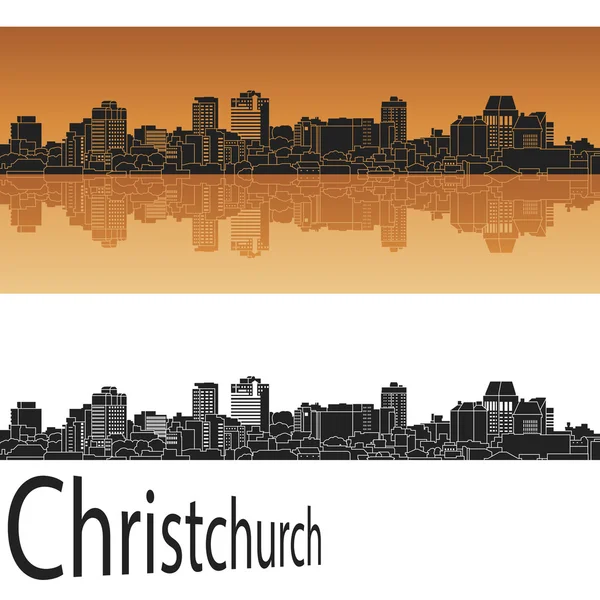 Christchurch skyline — Stock Vector