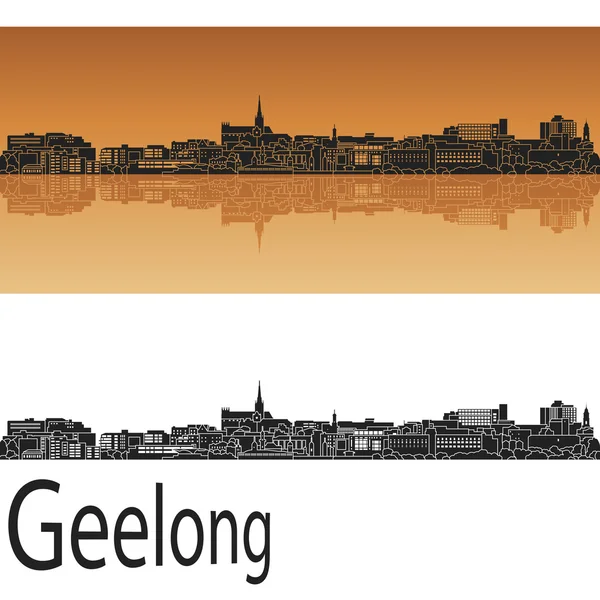 Skyline Geelong — Vector de stock