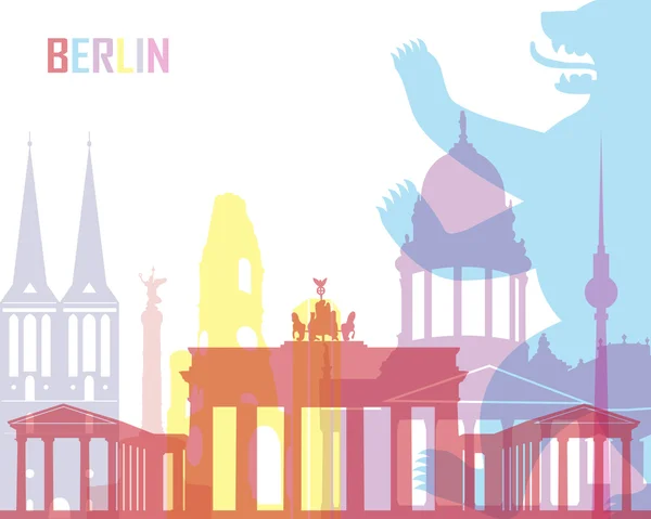 Berlim skyline pop — Vetor de Stock