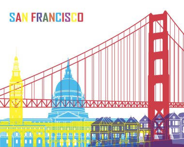 San Francisco manzarası pop