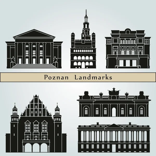 Repères de Poznan — Image vectorielle