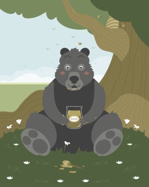 bir kavanoz bal ayı