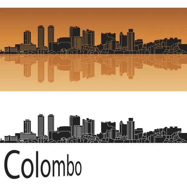 Colombo manzarası — Stok Vektör