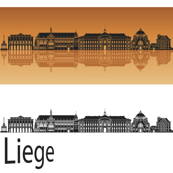 Liege skyline — vektorikuva