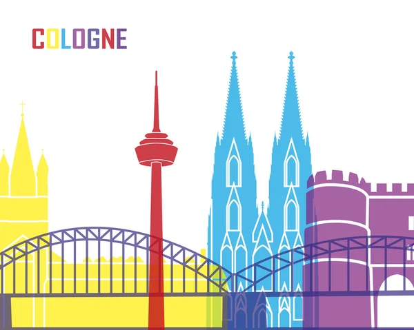 Kölni skyline pop — Stock Vector