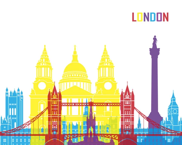 Londres skyline pop — Vetor de Stock