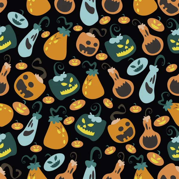 Patrón de calabaza de Halloween 03 — Vector de stock