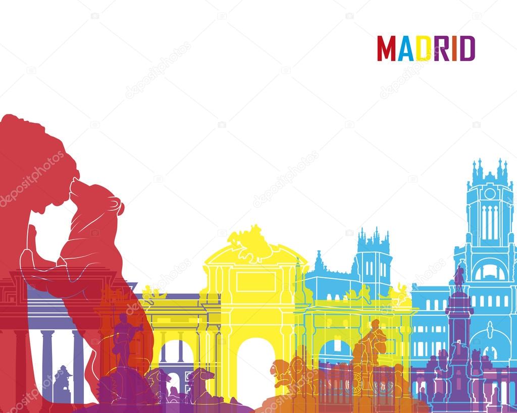 Madrid skyline pop