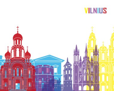 Vilnius skyline pop
