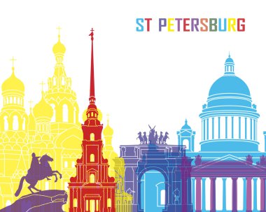 St Petersburg skyline pop