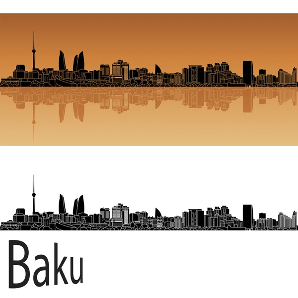 Bakou skyline — Image vectorielle