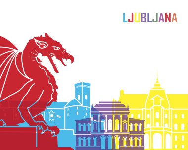 Ljubljana manzarası pop